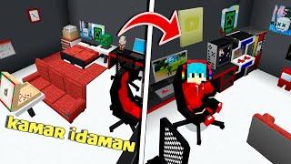 Kita Membuat Kamar Gaming Keren dengan Addon Furniture di Minecraft PE