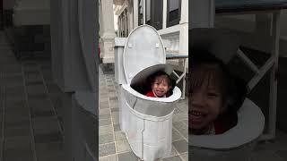 Baby playing with toilet #skibiditoilet #scientist