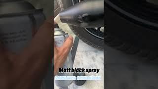 Matt black spray paint…..