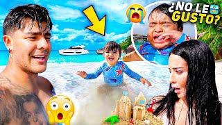 ISABELLA CONOCE EL MAR Y ASI REACCIONÓ Carlos & Adri