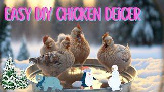 Heated Chicken Watering System   Chicken Water Heater DIY Using a Bird Bath Heater