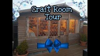 Craft Room Tour Aug 2018 | Craft Supplies | Craft Cabin