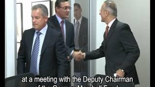 Vlad Plahotniuc and Tomicah Tilleman discuss cooperation in the area of justice