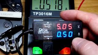 How to use DROK USB multimeter tester that displays voltage current capacity and power