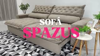 Lançamento Sofá Retrátil e Reclinável Spazus - Cama inBox