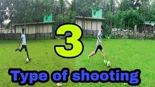 3 types of shooting...@ALLABOUTFOOTBALL-sl8bj #football #soccer.. football shooting video..