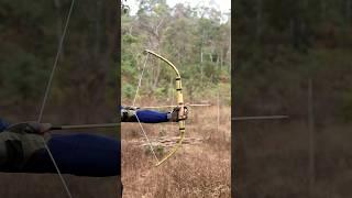 Bow And Arrow With Bamboo Compound Bow At Home #diy #craft #youtubeshorts #wood #bamboo