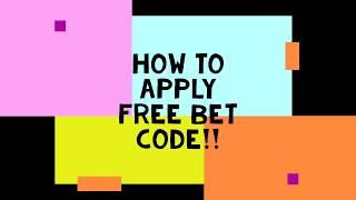 How to Apply  FREE BET Code in Sportsbook | 24Bettle