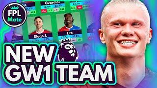 FPL 2024/25 MY NEW GW1 TEAM! | Haaland Wildcard Strategy Fantasy Premier League Draft Selection