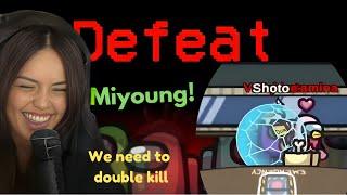 Valkyrae and Miyoung FAILED TO DOUBLE KILL as Impostors in Among Us