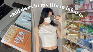 chill days in my life in jakarta  | studying japanese, mini shopping haul, eating hotpot