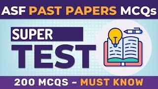 ASF Written Test Preparation 2023 | ASF Past Papers MCQs | Job Test Preparation