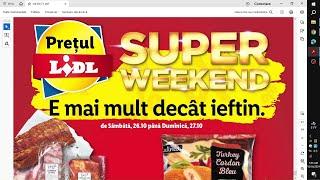 SUPER WEEKEND LIDL 26 OCTOMBRIE 2024/OFERTE LIDL 26 OCTOMBRIE 2024/SUPER SAMBATA LIDL AZI/LIDL
