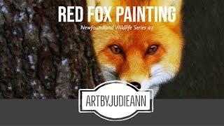 Red Fox Painting ~ ArtByJudieAnn