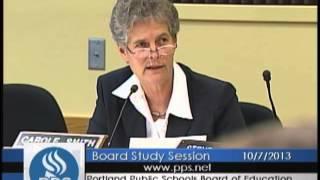 Board of Education - Study Session - October 7, 2013