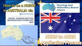 NZRN to AURN | via TRANS-TASMAN MUTUAL RECOGNITION | FULL APPLICATION PROCESS | Belladonna RN 