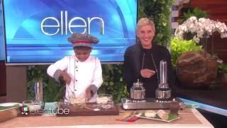 6 Year Old Chef Kicha Cooks with Ellen | Kicha Tube | How to make puttu