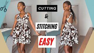 Tiered Infinity Dress cutting and sewing tutorial ft SilkSilky || Summer Dress DIY