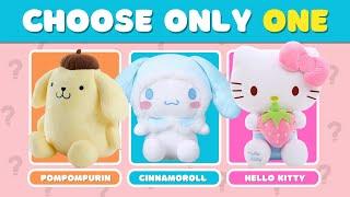  Choose Only One Sanrio Edition: Pompompurin  vs Cinnamoroll vs Hello Kitty  