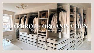 ORGANISING MY WARDROBE | Declutter, organise + IKEA PAX wardrobe reveal!