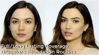 Updated Drugstore Foundation Routine | Full Coverage Long Lasting Foundation