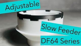 Quick demonstration of the adjustable Slow Feeder project for "faster" Grinders like the DF64 Series