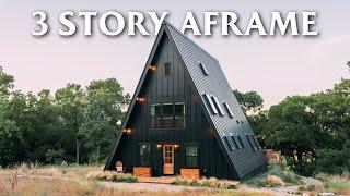 Modern 3 Story Aframe Cabin on the Blanco River! // Gorgeous Airbnb Tour!