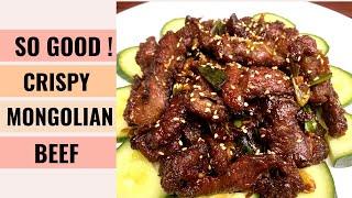 EASY And QUICK Crispy Mongolian Beef Stir Fry Recipe  ｜Aunty Mary Cooks ️