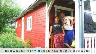 Paar lebt im Schweden Tiny House mitten in Deutschland