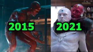 Evolution of Vision #Vision #Avengers #WandaVision #Wanda #InfinityWar #AgeofUltron #Mjolnir #shorts