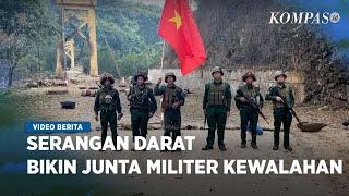 Kelompok Etnis Bersenjata Myanmar Rebut Kota yang Dikuasai Junta Militer