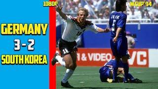 Germany vs South Korea 3 - 2 Exclusives Full Highlight All Goals World Cup 94 HD