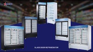 Omcan Glass door Refrigerator