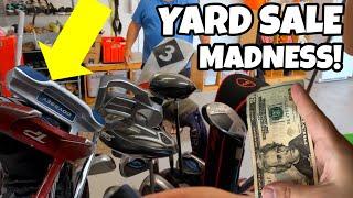 He Wanted $20 FOR ALL THESE GOLF CLUBS! ($1000 Yard Sale Score!!)