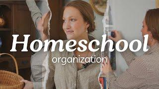 *NEW* How I Organize Our Homeschool Without a Homeschool Room 2023
