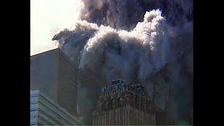 WTC1 Collapse & WTC7 hit by Debris - Unkn./ABC - Raw Ftg. from NIST (Enhanced/Audio Replaced)