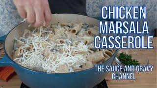 Chicken Marsala Casserole | Chicken Marsala Pasta Bake Recipe |  How to Make Chicken Casserole