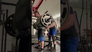 Cambered bar squats 437 lbs. for 3