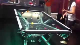 glass pool table is beyond awesome