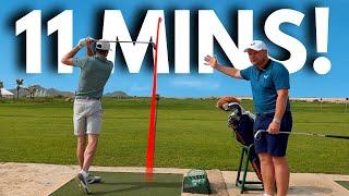 TRANSFORMING a High Handicap GOLFER'S GAME IN 11 MINUTES!?