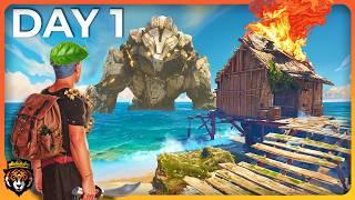 DAY 1 First Look at this AMAZING Island Survival Game...