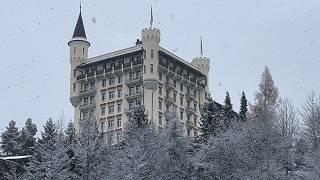 Gstaad Heavy Snowfall Walk ️ 4K Winter Swiss Snowing Walking Tour  Snowstorm in Switzerland 