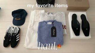 Shopping Haul 13가지 가을 쇼핑 하울  모노하, 토템뮬, 할리오브스코틀랜드, 클락스 데저트부츠, 아디다스adv, 이솝, 모네 로하팬츠, 내돈내산