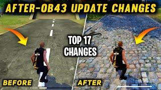 Top 25 Big Changes Of OB43 Updates Of Free Fire Battleground | ff Ob43 Update | ff advance server