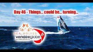 Seawolves Vendeeglobe 2024 report 46 Hobart - Point Nemo - Jean does it again Could Ruyant get back?