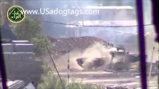 Tank firing at camera