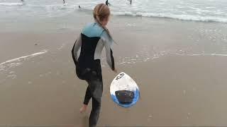 Skimboarding at T-Street San Clemente #skimboarding #sanclemente #socal #beachlife #surfergirl