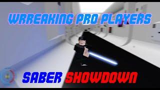 Wrecking PRO players (10K+) | Saber Showdown