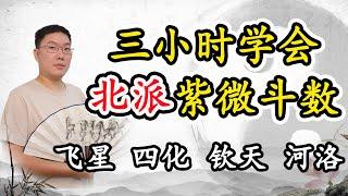 三小时学会北派紫微斗数，飞星、四化、钦天、河洛 基础入门到精通教学