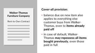 Williams v. Walker Thomas Furniture Co. Case Brief Summary | Law Case Explained